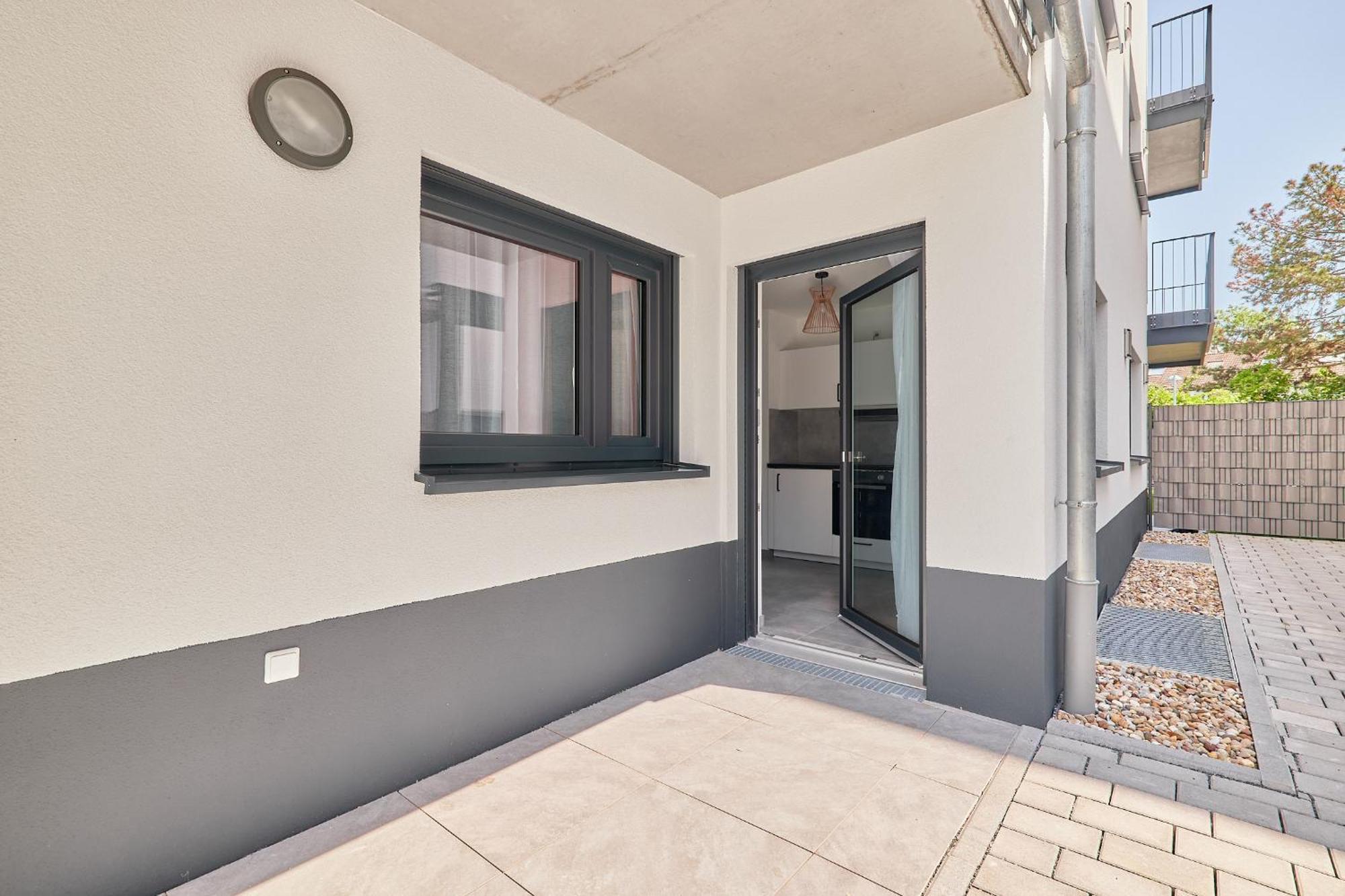 Elegantes 2 Zimmer Apartment Neubau Top Lage MHG Exterior photo